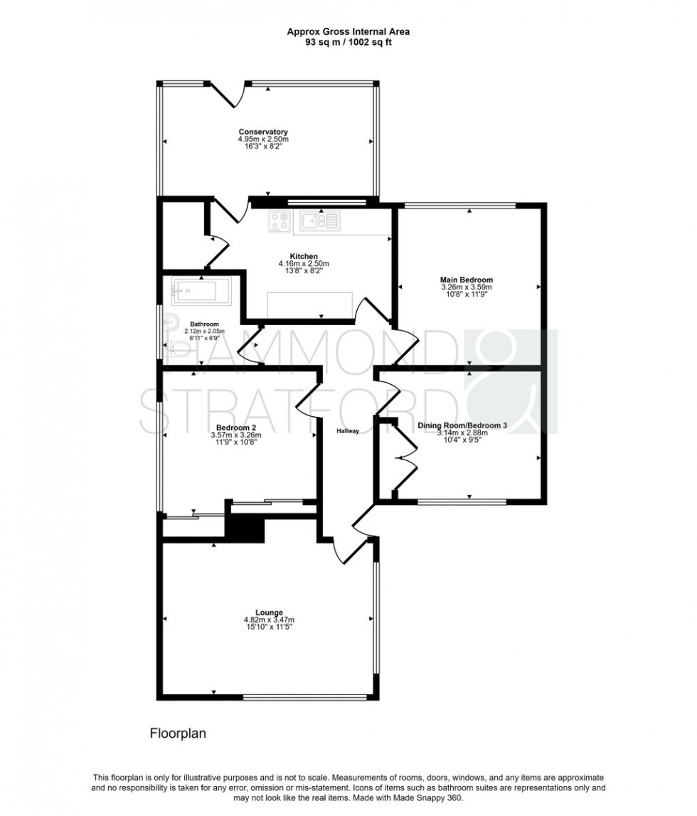 Floorplan for Parsons Mead, Eaton